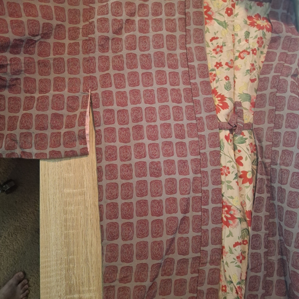 Floral Lined Kimono Jacket - Picture 4 of 6